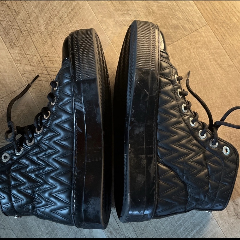 Valentino Quilted Black Ankle Booties